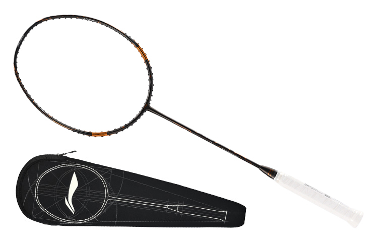 Li Ning Raid 7C AYPQ148 1 Full Carbon Badminton Rackets Offensive Type Heavy Head, Stiff Shaft Professional 675MM Black