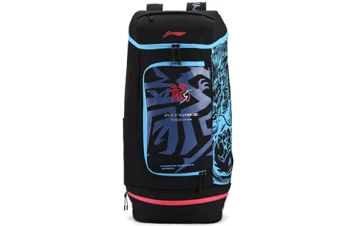 Li Ning Fabric Badminton Backpack Unisex Black Blue