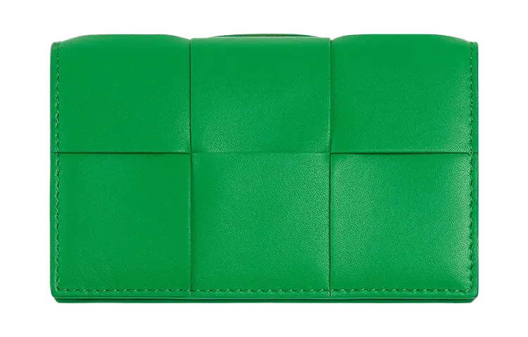 Bottega Veneta Calfskin Card Holder Men's Green