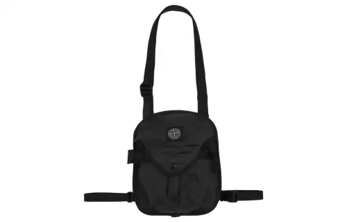 STONE ISLAND Nylon Crossbody Bags Men's Black