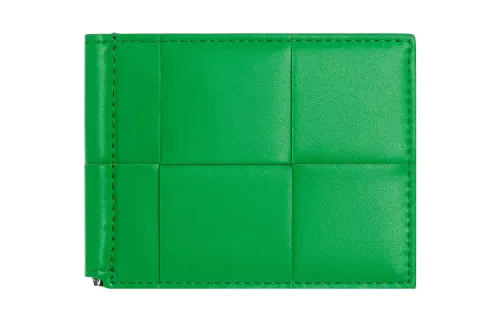 Bottega Veneta Cow Leather Wallet Small Men's Green
