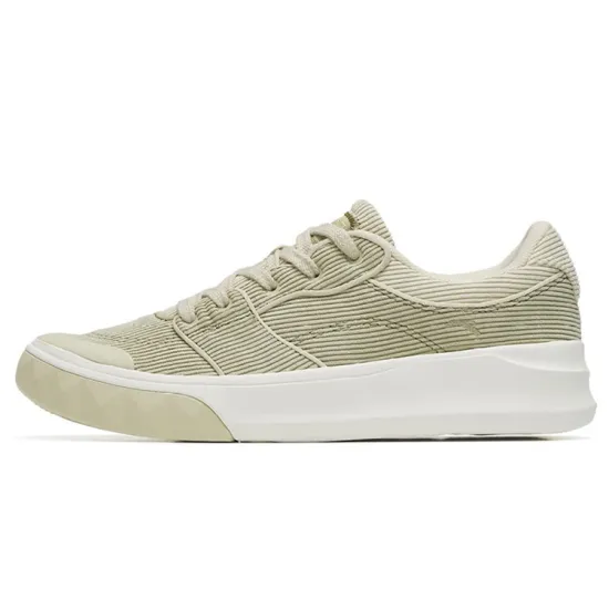 ANTA Skateboard Shoes Women's Low-Top Toffee Yellow/Granulated Beige