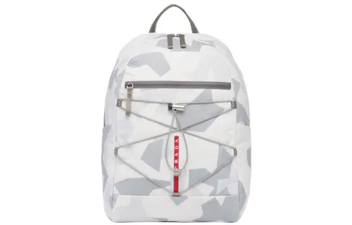 PRADA Nylon Backpack Regular Men's Marble Gray