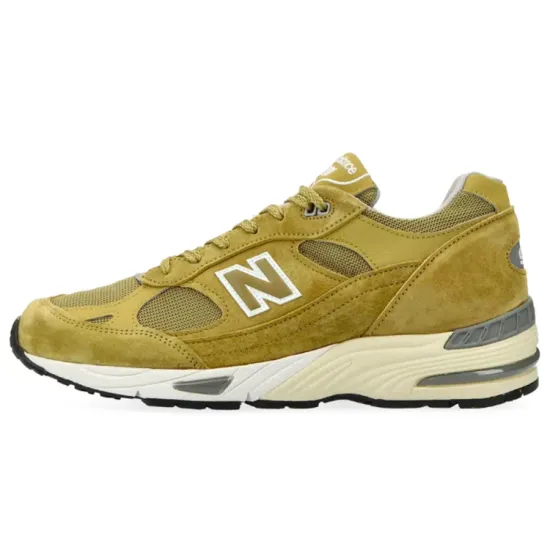 New Balance 991 MiUK Green Moss Cloud Cream