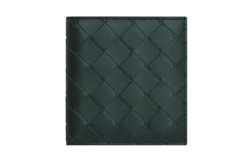 Bottega Veneta Calfskin Wallet Men's Ink Bottle/Light Blue