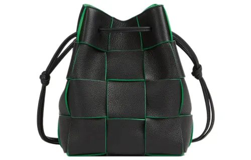 Bottega Veneta CASSETTE Pillow Bag Buffalo Leather Bucket Bag, Shoulder Bag, Crossbody Bag Small Women's