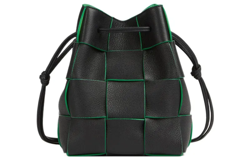 Bottega Veneta CASSETTE Pillow Bag Buffalo Leather Bucket Bag, Shoulder Bag, Crossbody Bag Small Women's