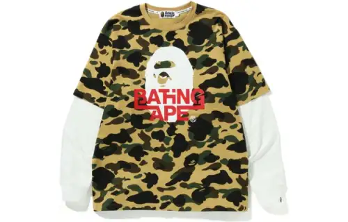 Bape 1st Camo Relaxed Fit Layered L/S Tee