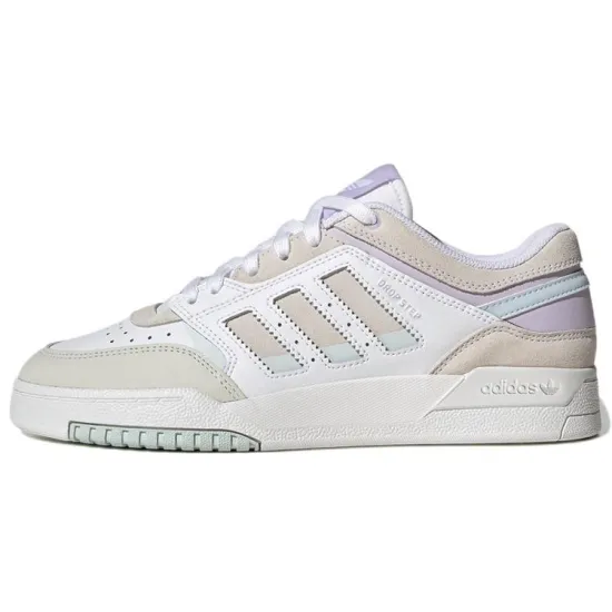 Adidas Originals Drop Step Skateboard Shoes Women's Low-top White/purple