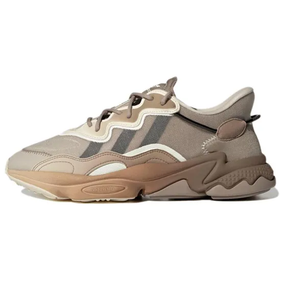 Adidas Originals Ozweego Lifestyle Shoes Unisex Low-top Dark Brown/taupe/off-white