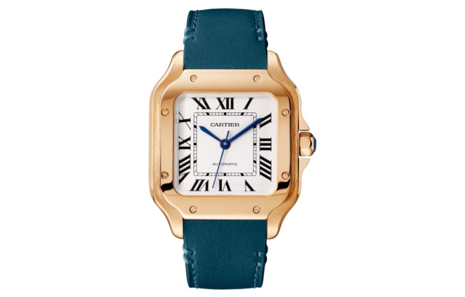 CARTIER SANTOS DE Automatic Mechanical Movement Fashion Trend Men's Watch 35.1mm White Dial