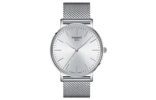 TISSOT Quartz Movement 50m Waterproof Men's Watches Watch Silver Dial Steel Watch Case