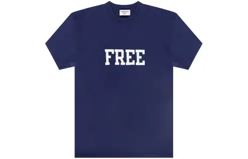 Balenciaga T Shirt Regular Fit Men's Blue