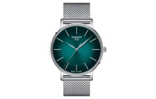 TISSOT Quartz Movement 50m Waterproof Men's Watches Watch 40mm Green Dial Steel Watch Case