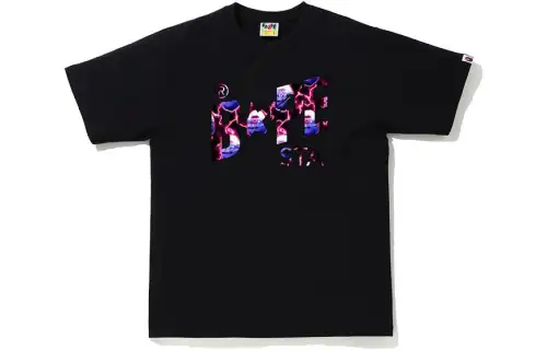 A BATHING APE T Shirts Men's Crew Neck Moderate Straight Fit