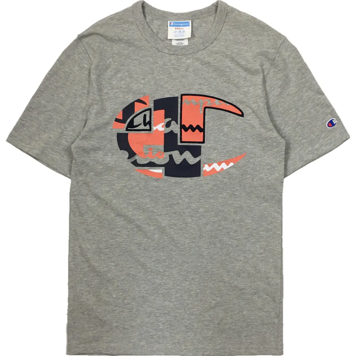 Champion T Shirt US Version Unisex Light Gray
