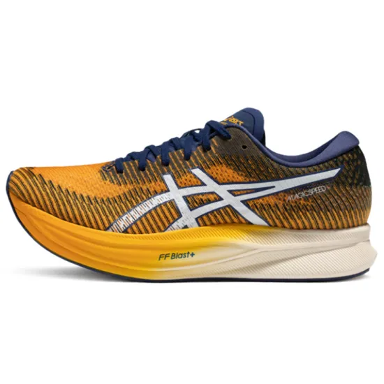 Asics Magic Speed 2.0 Running Shoes Men Low-top Brownish Yellow/white