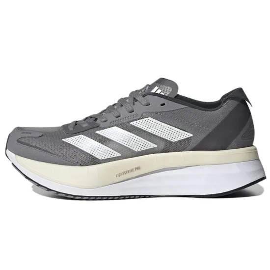 Adidas Adizero Boston 11 Running Shoes Women's Low-top Grey/white