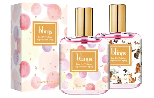Blings Art Illustration Series Sweetheart Flower Blue Wind Chime Girl Eau de Toilette EDT 30ml*2