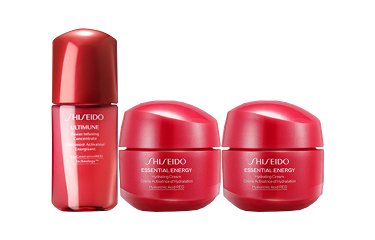 Shiseido, essence, moisturizing set, cream, sample, 3 piece set, 10 ml, 15 ml