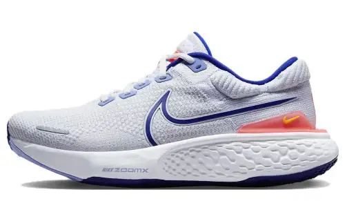 Nike Invincible Run 2 comfortable and lightweight fabric shock-absorbing, non-slip and wear-resistant low-top casual running shoes men's gray blue