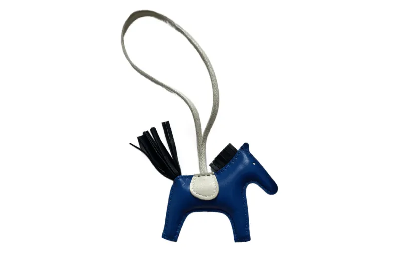 HERMES Rodeo Pendants Unisex Blue