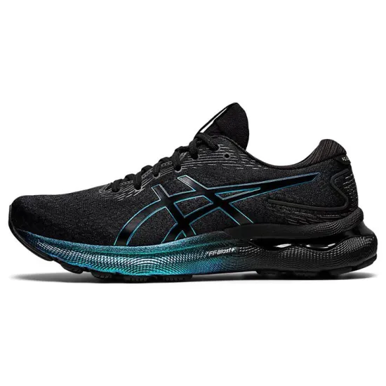 Asics Gel Nimbus 24 Platinum Black Blue