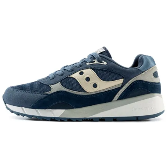 Saucony Shadow 6000 Cushioning Anti-Slip And Wear-Resistant Low-Top Casual Running Shoes Unisex Blue Gray