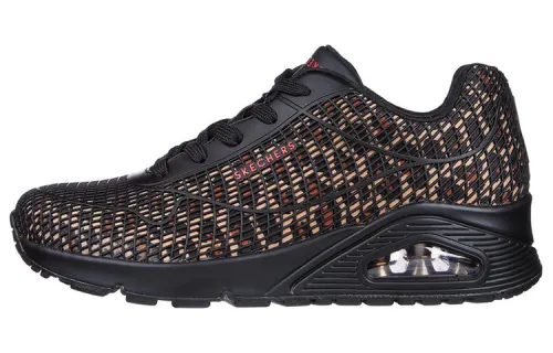 Skechers Uno Casual Shoes Women's Low Top Black/Brown