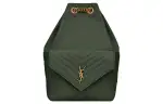 SAINT LAURENT Leather Backpack Women's Dark Green