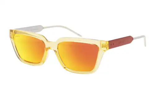 GUCCI Casual Plate, Alloy Rectangular Sunglasses Men's
