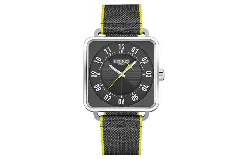 HERMES Carlisle H Series Wrist Watches Quartz Movement Gray Dial Men's W046459WW00