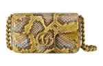 GUCCI Marmont Python Skin Fanny Pack, Shoulder Bag Women's