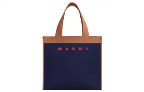MARNI Logo Jacquard Medium Tote Bag