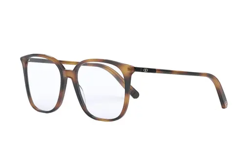 DIOR Plate Butterfly Prescription Glasses Unisex Brown