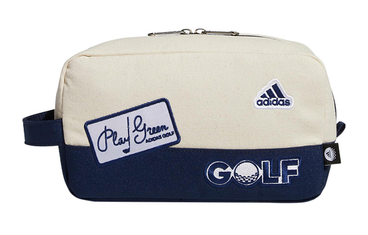 Adidas Cotton Sports Square Bag Clutch Mini Men's White Blue