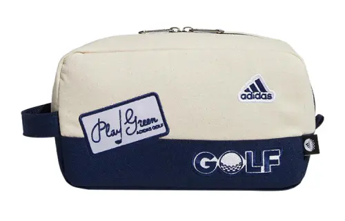 Adidas Cotton Sports Square Bag Clutch Mini Men's White Blue