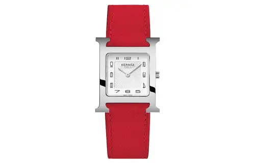 HERMES Heure H Wrist Watches Quartz Movement 30mm White Dial Women's