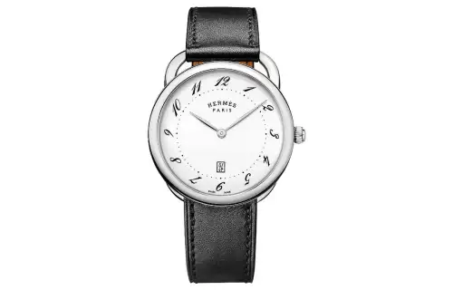 HERMES Wrist Watches Quartz Movement White Dial Men's Watches