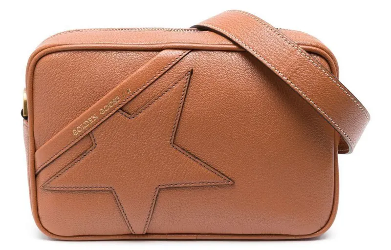 Golden Goose Leather Crossbody Bag, Shoulder Bag Women's Brown