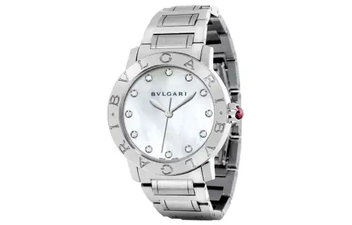 BVLGARI∙BVLGARI Wrist Watches Automatic Mechanical Movement Stainless Steel Watchband White Dial Women's