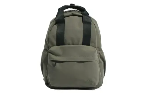 Adidas Zip Closure Polyester Backpack Regular Unisex Army Green
