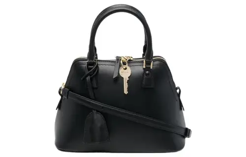 Maison Margiela Leather Shoulder Bag, Crossbody Bag, Handbag Mini Women's Black