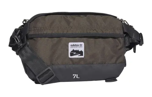 Adidas Originals Polyester Shoulder Bag, Crossbody Bag, Fanny Pack Regular Unisex Brown