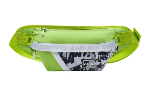Li Ning Fashion Trend Fabric Waist Bag Chest Bag Regular Unisex Green