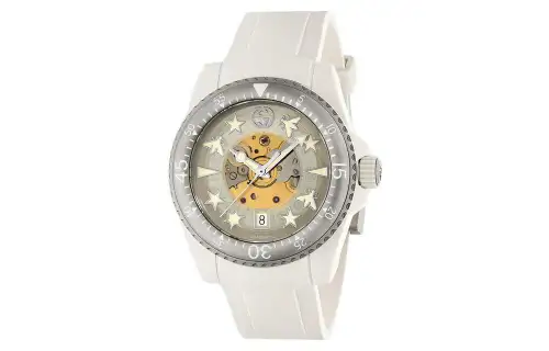 GUCCI Dive Collection Wrist Watches Automatic Mechanical Movement PC Plastic Strap Gray Dial Men's