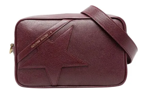 Golden Goose Leather Crossbody Bag, Shoulder Bag Women's Red