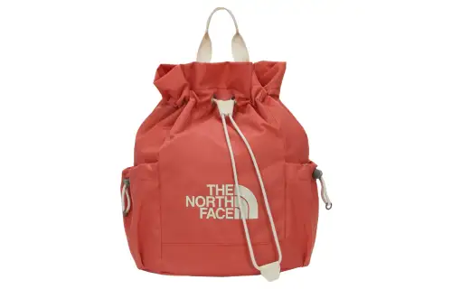 THE NORTH FACE 16L Bucket Bag, Handbag, Shoulder Bag, Crossbody Bag, Outdoor Bag Nylon Strawberry Red Women's