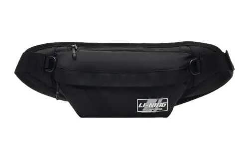 Li Ning Fashion Trend Fabric Sling Bag, Fanny Pack Unisex Black
