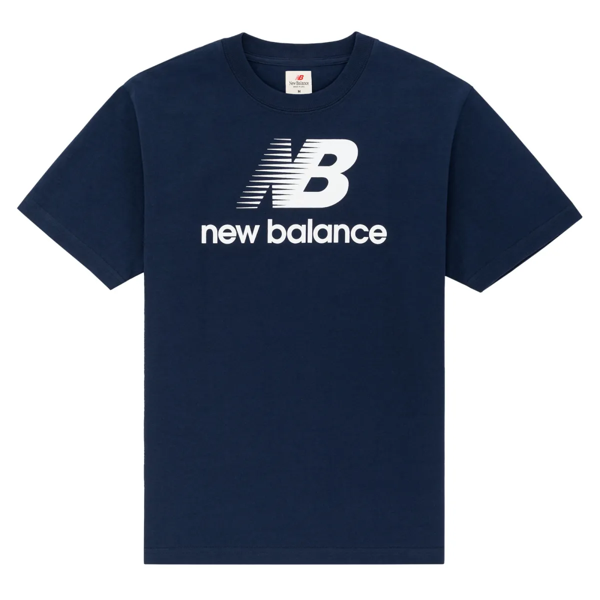 New Balance Teddy Made T-Shirts Unisex Navy Blue Crew Neck Moderate Straight Fit